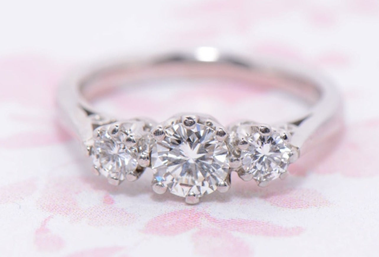 Platinum and Diamond Trilogy ring