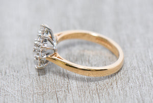 Twentieth Century Diamond Cluster Ring