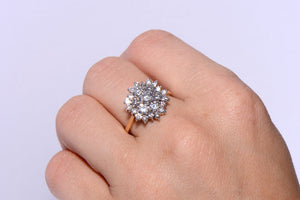 Beautiful Twentieth Century Diamond cluster ring