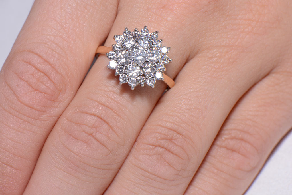 Beautiful Twentieth Century Diamond cluster ring