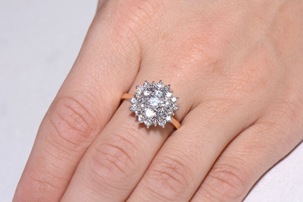 Beautiful Twentieth Century Diamond cluster ring