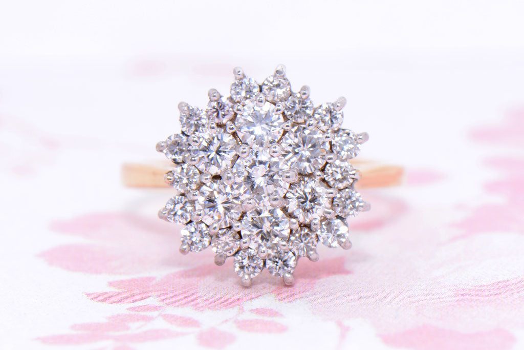 Beautiful Twentieth Century Diamond cluster ring