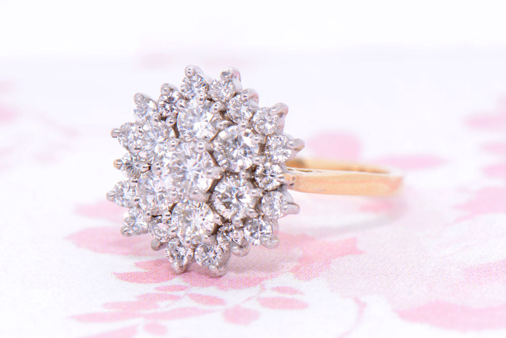 Beautiful Twentieth Century Diamond cluster ring