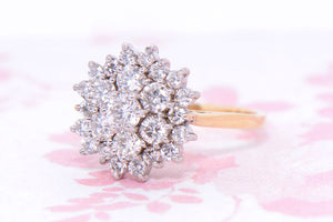 Beautiful Twentieth Century Diamond cluster ring