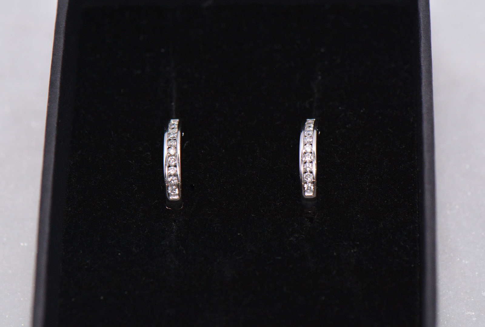 Diamond Hoop Earrings