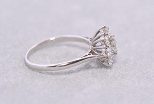 Twentieth Century Diamond Daisy Cluster Ring