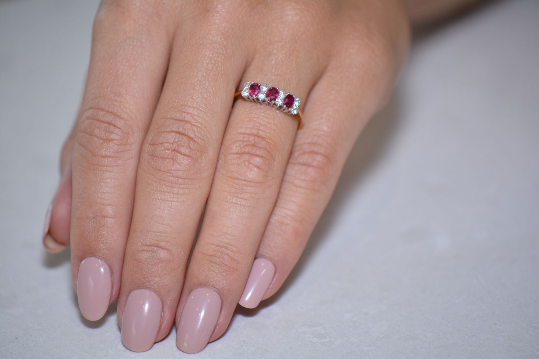 A Ruby and Diamond Eternity Ring