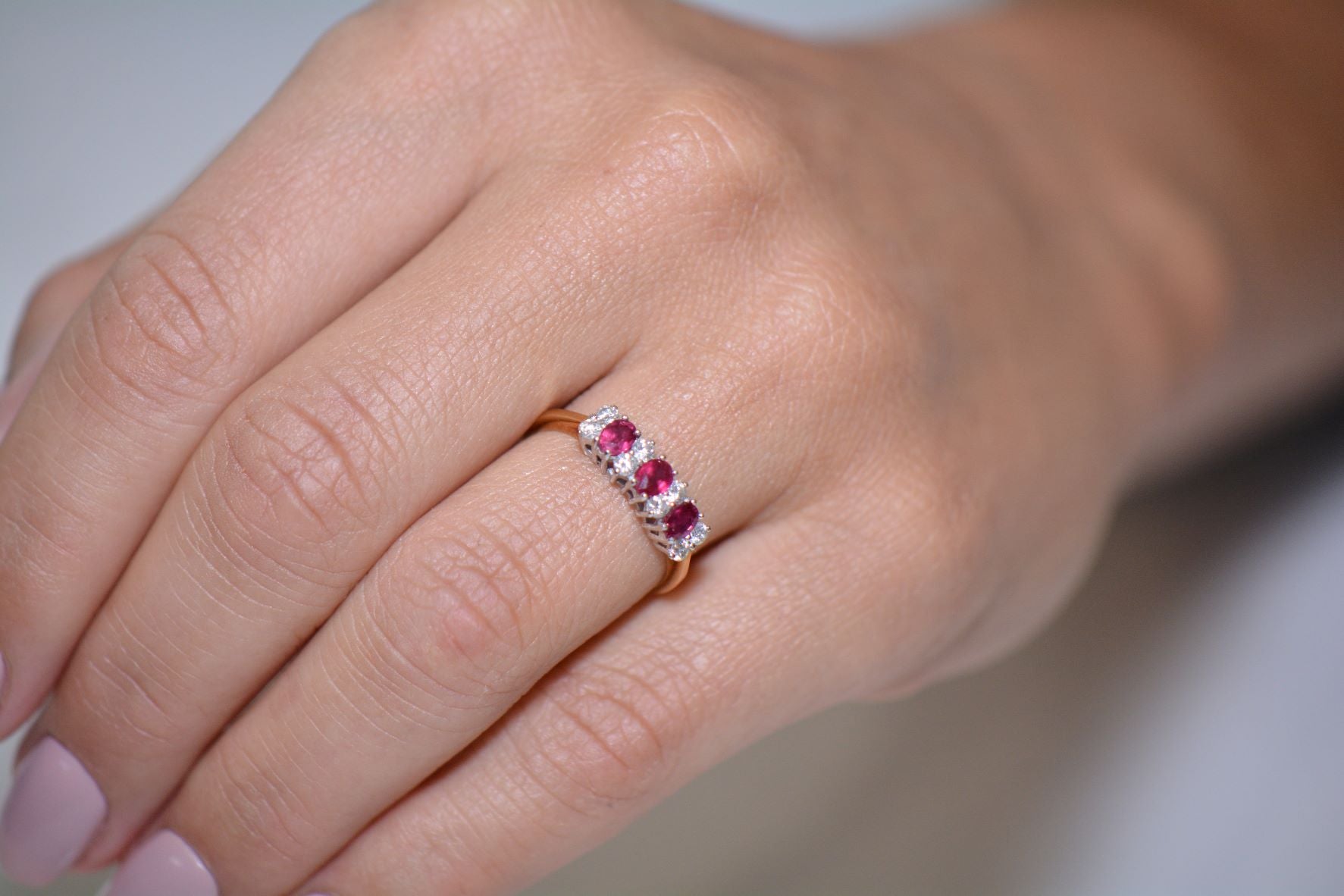 A Ruby and Diamond Eternity Ring