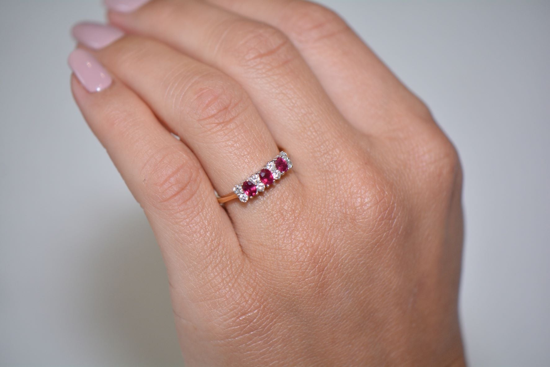 A Ruby and Diamond Eternity Ring