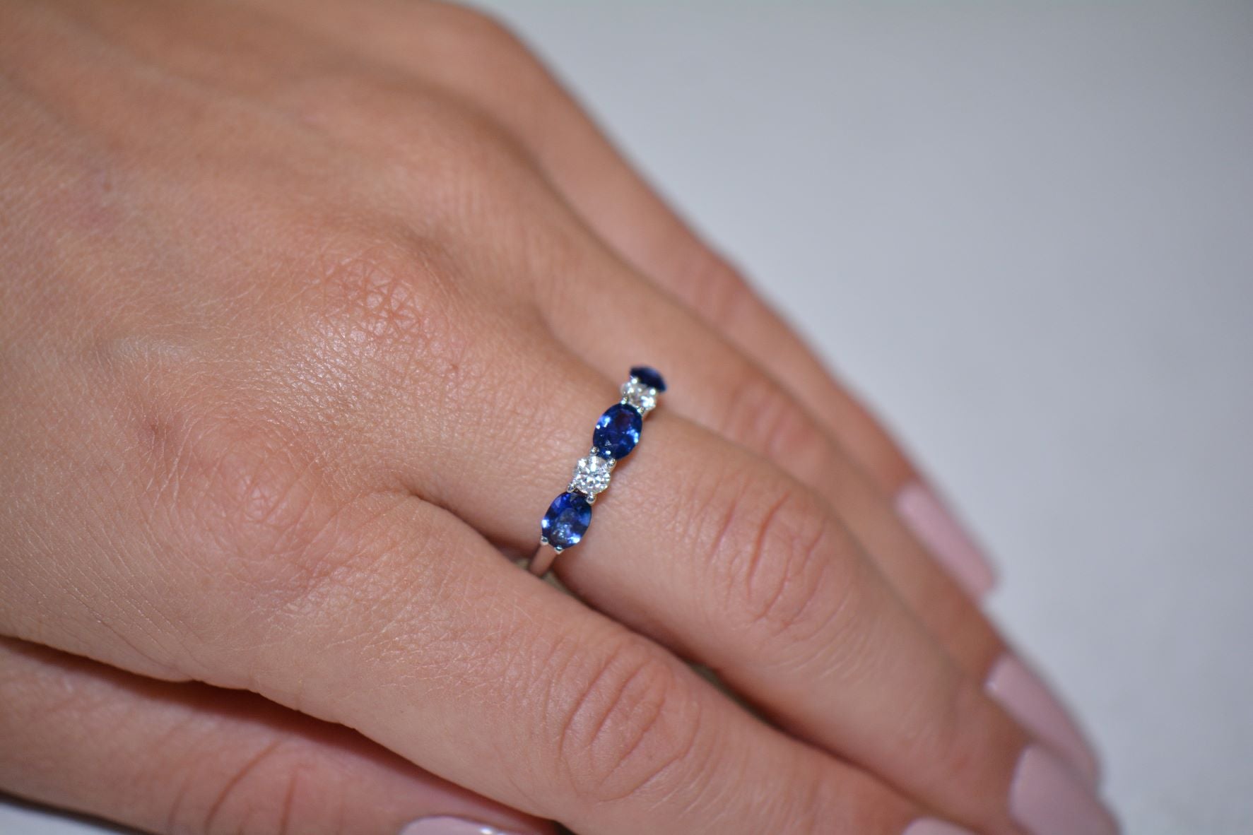 Sapphire and Diamond Eternity Ring