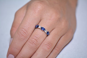 Sapphire and Diamond Eternity Ring