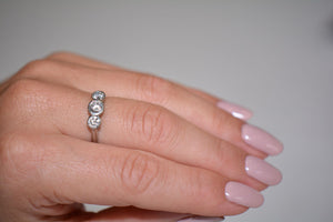 Platinum and Diamond Trilogy Ring