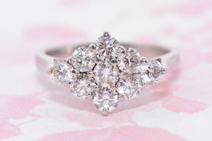 Diamond Cluster ring