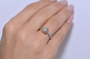 A 1.54 Carat Classic Brilliant Cut Diamond Solitaire Ring